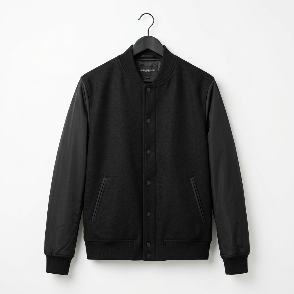 Monochrome Minimalist Varsity